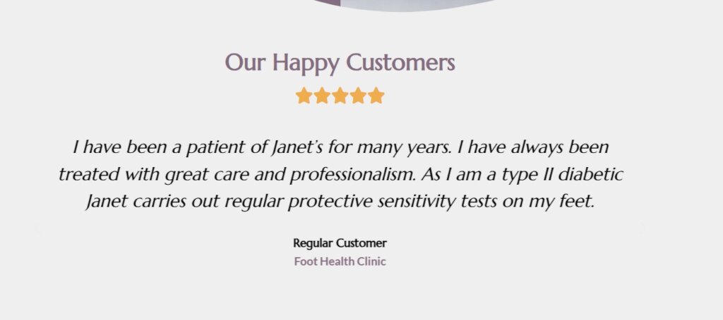 The Marvellous Marketing Co Limited - Heacham Foot Clinic Reviews on website