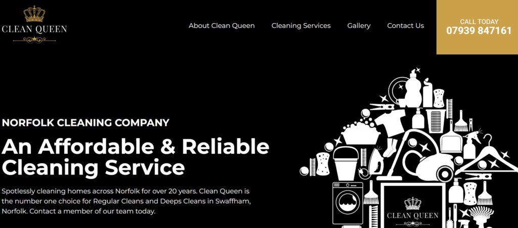 The Marvellous Marketing Co Limited - Clean Queen Home Page
