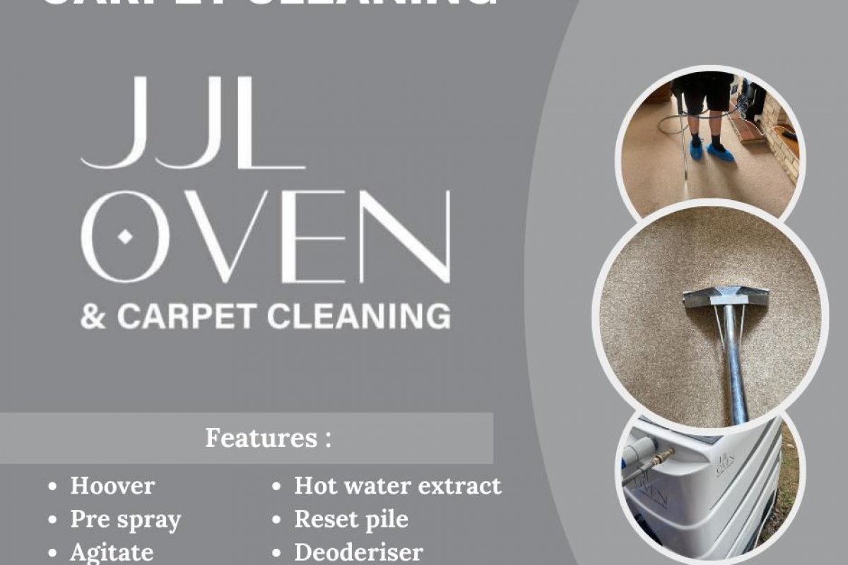 JJL Oven and Carpet Cleaning Logo - The Marvellous Marketing co Limited